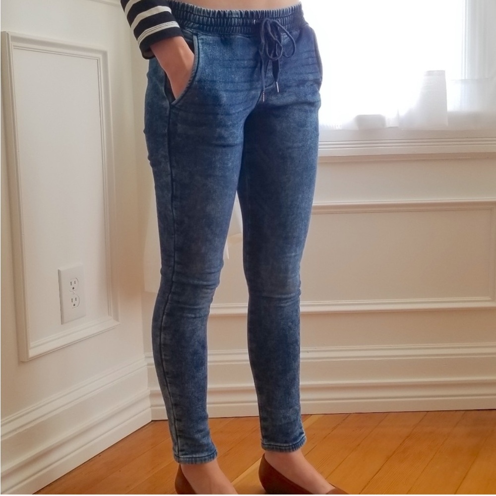 Banana Republic Mineral Wash Knit Denim Jogger